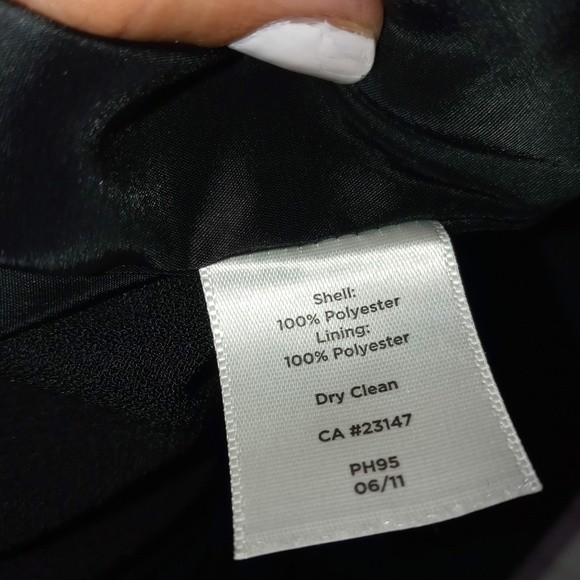 Talbots Sleeveless Belted Ruffle Botton Little Black Sheath Dress 4 - Picture 10 of 10